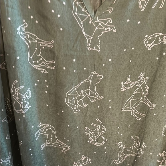 NWT Style & Co constellation/animal green 3X Women's Top - Picture 2 of 5